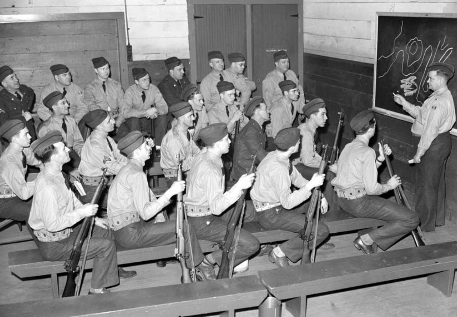 Learning maneuvers in class.